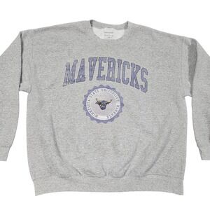 Minnesota State University Mankato Mavericks Crewneck Sweatshirt Gray Collegiate